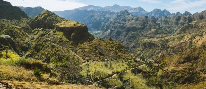 canyon on the island of cape verde to visit in winter in the sun