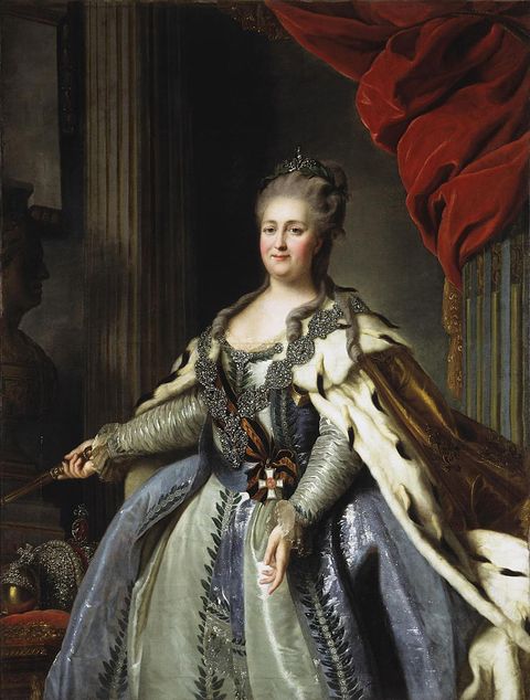 portrait of empress catherine ii 1729 1796, 1780s found in the collection of state hermitage, st petersburg artist   rokotov, fyodor stepanovich 1735 1808 photo by fine art imagesheritage imagesgetty images