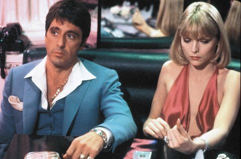 al pacino and michelle pfeiffer in scarface, the price of power